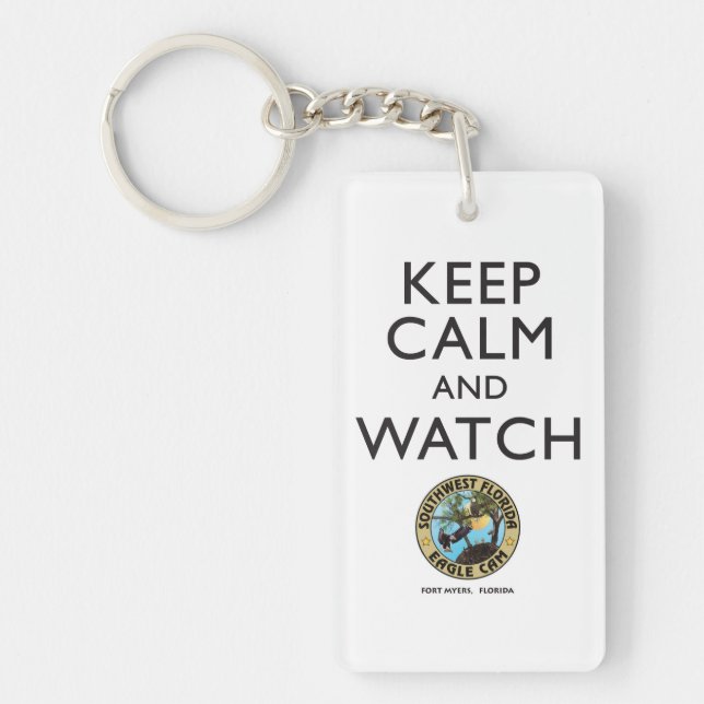 Keep Calm & Watch the SWFEC Keychain (Front)