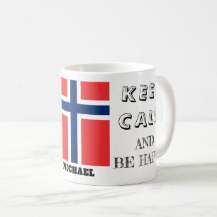 Keep Calm with Norway Flag Coffee Mug