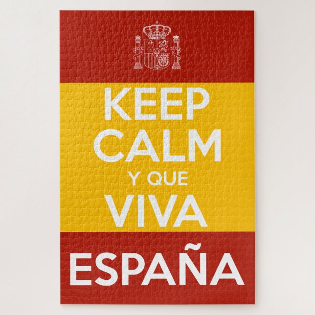 Keep Calm y que viva España Jigsaw Puzzle (Vertical)