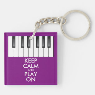 KEEP CALME personnalisé et JOUER ON - piano clavie