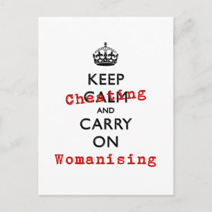 KEEP CHEATING POSTCARD