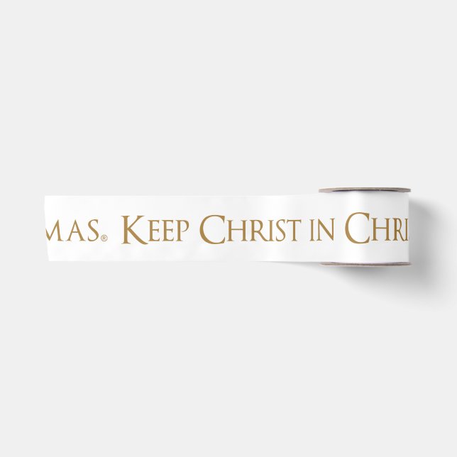 Keep Christ In Christmas® 3" Wide Ribbon Satin Ribbon (Front)
