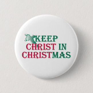 Keep Christ in Christmas - cross 2 Inch Round Button
