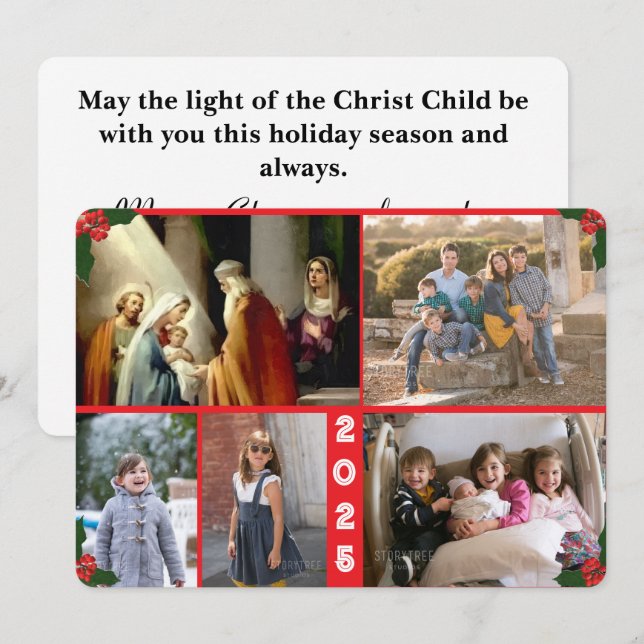 Keep Christ in Christmas Family Christmas Card (Front/Back)