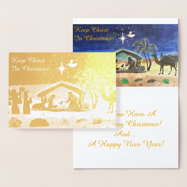 Keep Christ In Christmas Foil Card (Display)