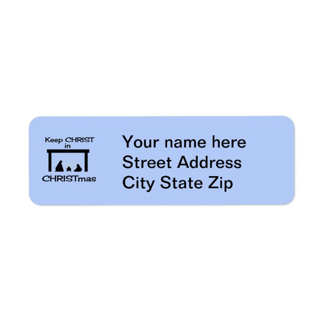 Keep CHRIST in CHRISTmas Retourner les étiquettes  (Devant)