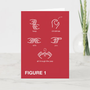 Keep Christmas With You Sign-Language Card
