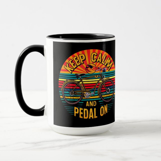  Keep Claim & Pedal on typography Mug (Left)
