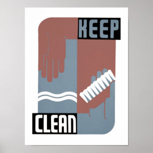 Keep Clean Poster