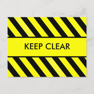 Keep Clear Postcard