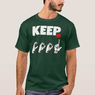 KEEP COOL ASL Sign Language Design T-Shirt