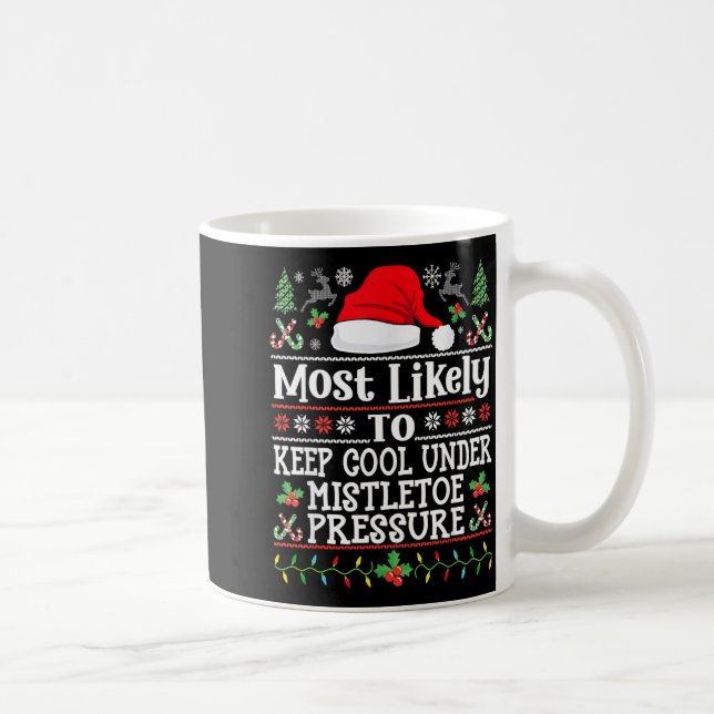 Keep Cool Under Mistletoe Pressure - Christmas Chi Coffee Mug (Right)