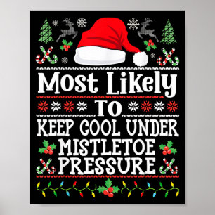 Keep Cool Under Mistletoe Pressure - Christmas Chi Poster