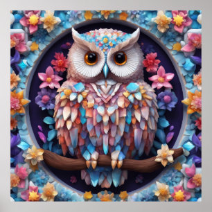 Keep Crystal Owl Design or design your own Poster