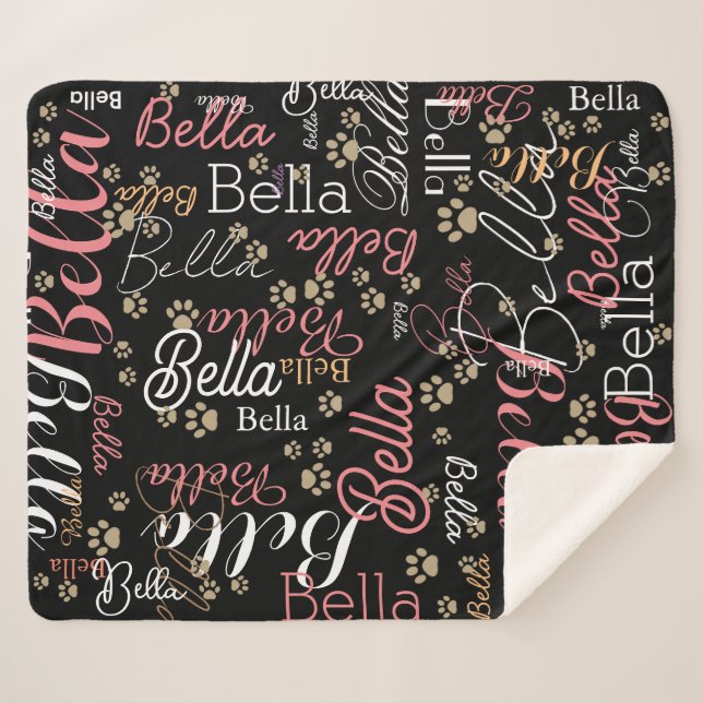 keep dog warm cute sherpa blanket (Front (Horizontal))