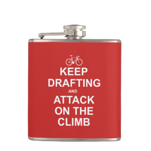 Keep Drafting And Attack On The Climb Hip Flask