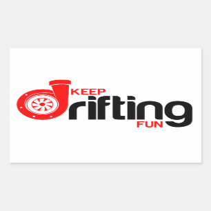 Keep Drifting Fun Sticker