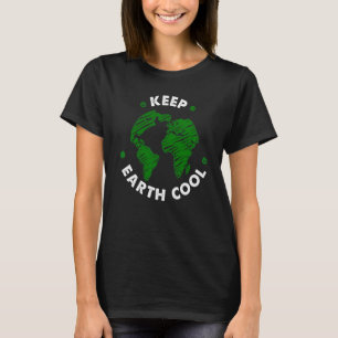 Keep Earth Cool Earth Day Green Vintage T-Shirt