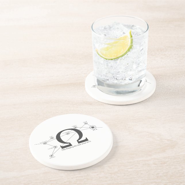 Keep Efa Clear Sandstone Coaster (Side)