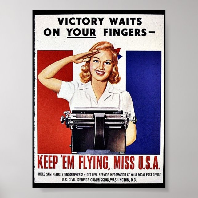 Keep 'Em Flying, Miss U.S.A Poster (Front)