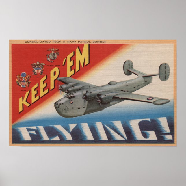 Keep 'Em Flying/PB2Y-2 Poster (Front)