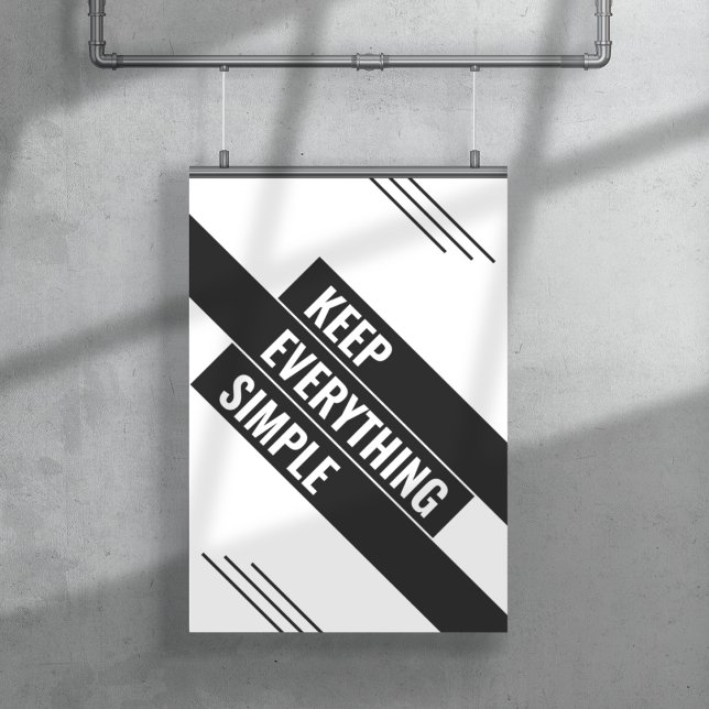 Keep Everything Simple Poster (Keep Everything Simple)
