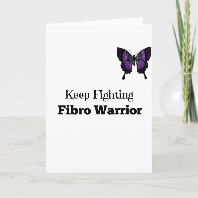 Keep Fighting Fibro Warrior Greeting Card (Front)