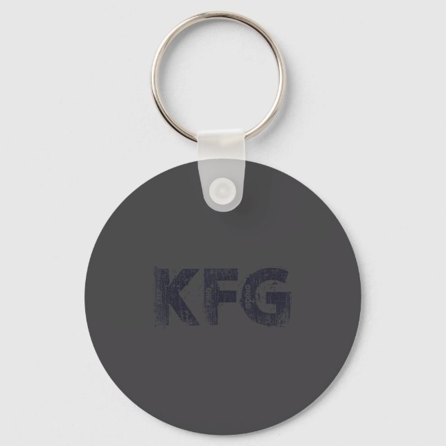 Keep F'ing Going Distressed Motivational Saying  Keychain (Front)