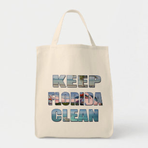 Keep Florida Clean Tropical Beach Bag