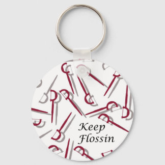 Keep Flossin by Matt Landon Keychain