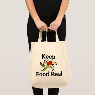 Keep Food Real Tote Bag