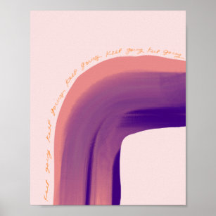 "Keep Going" Abstract Motion Design Poster