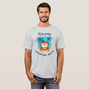 Keep Going Adventure Awaits T-Shirt – Retro Van