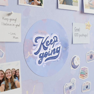 Keep Going Classic Round Sticker
