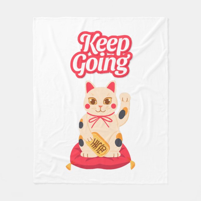 Keep Going Fleece Blanket (Front)