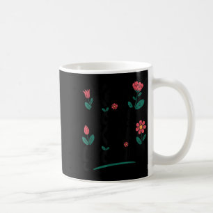 Keep Going Keep Growing Inspirational Floral Motiv Coffee Mug