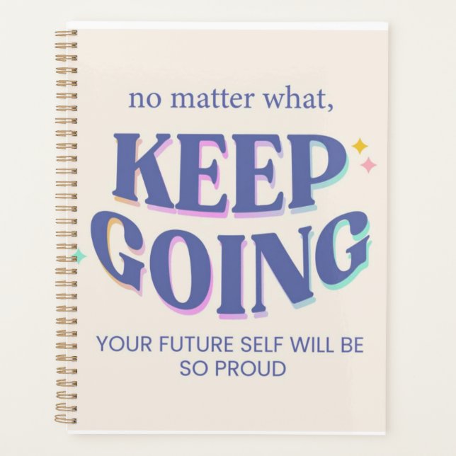 Keep Going Spiral Planner (Front)