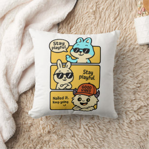Keep Going Throw Pillow