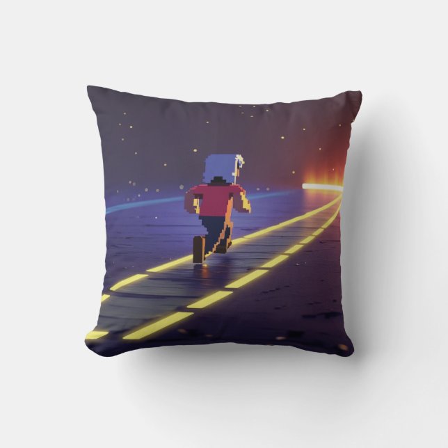Keep Going Throw Pillow (Front)