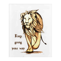 keep going your way acrylic print