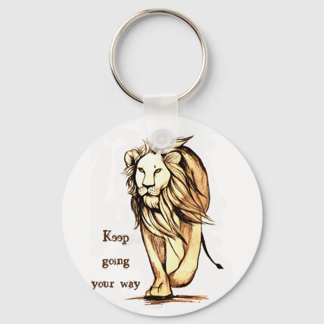 keep going your way  keychain (Front)