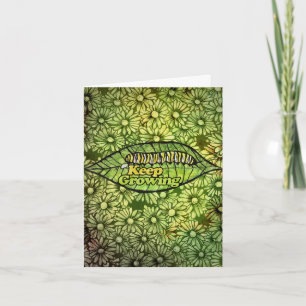 Keep Growing Monarch Caterpillar Thank You Card