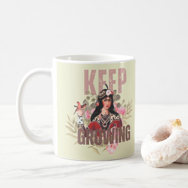 Keep Growing Mug (With Donut)