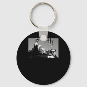 Keep Him Down Bulletproof Trump 2024 Keychain