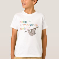 Keep Homeschool Weird colourful sloth