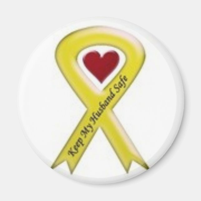 keep husband safe magnet (Front)