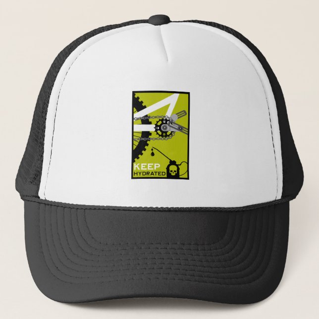 Keep Hydrated Bike Trucker Hat (Front)
