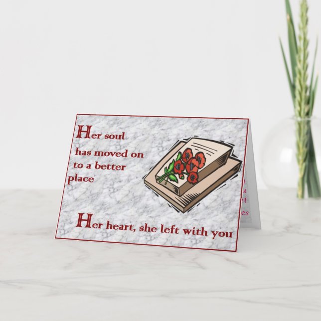 Keep in Your Heart Sympathy Card –C (Front)