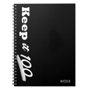 Keep it 100 Modern Custom Personalized Journal