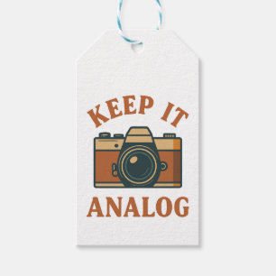 Keep it analogue gift tags